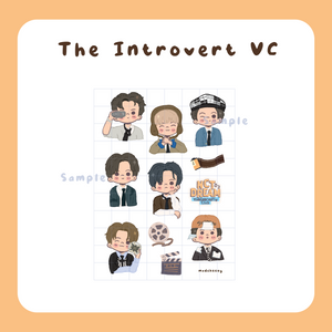 The Introvert VC Transparent Sticker