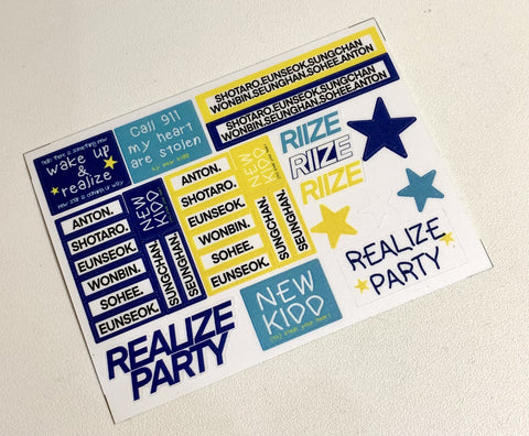 Riize Party Sticker Sheet