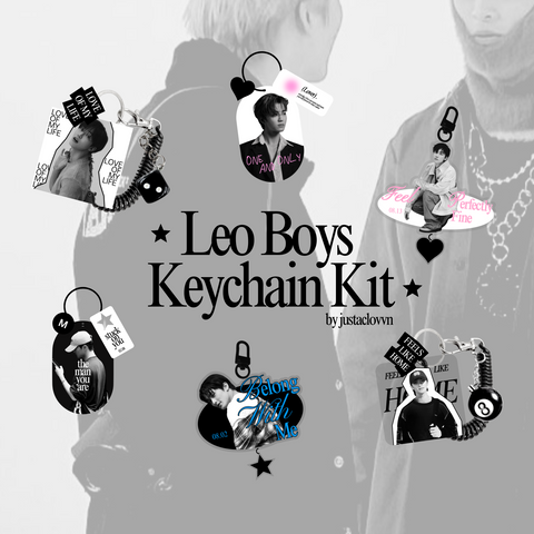 [justaclovvn] Leo Boys Mark &amp; Jaemin Keychain Kit