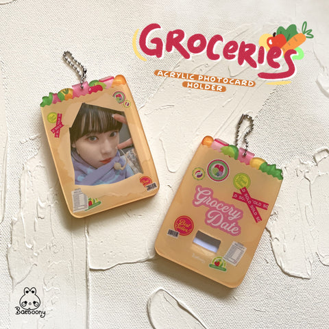Groceries (Grocery Date) Acrylic Photocard Holder