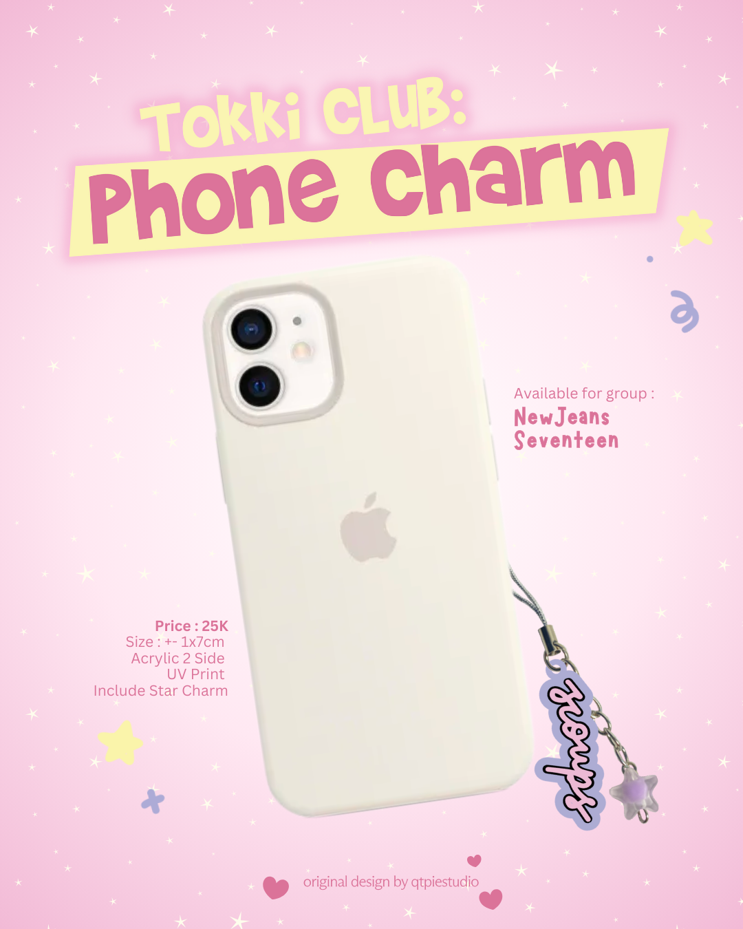 QTPIESTUDIO | TOKKI CLUB PHONE CHARM : SEVENTEEN
