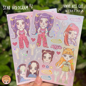 [MOSSYSTUDIO] New Jeans Power Puff Girls Sticker Sheet