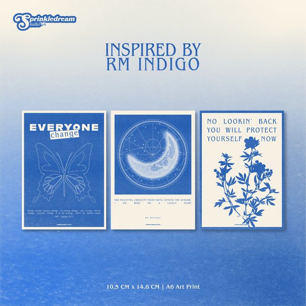 [FAN ART] Art Print - RM Indigo by Sprinkledream Studio