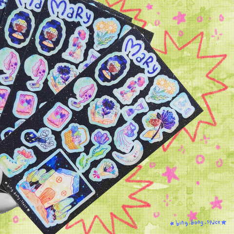 Sticker Sheet Mary!