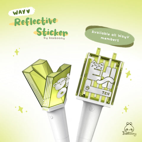 WayV Reflective Lightstick Sticker Deco by Baeboony