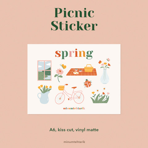 Picnic Spring Sticker
