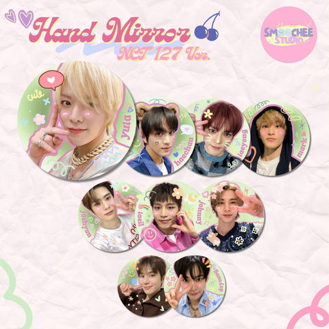 NCT 127 HAND MIRROR BY SMOOCHEE STUDIO