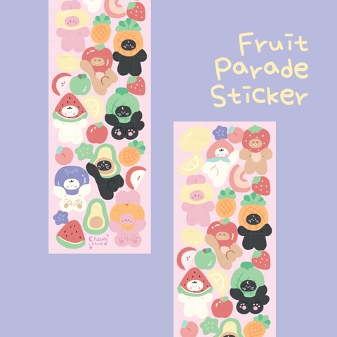 Fruit Parada PVC Sticker