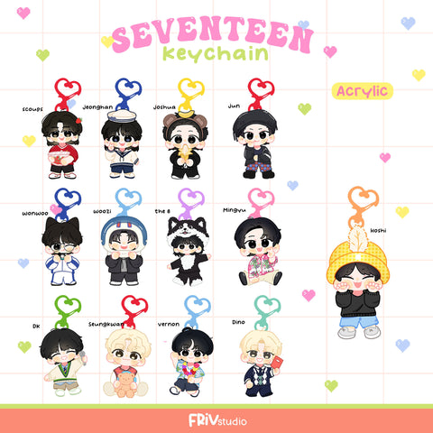 SEVENTEEN CHIBI KEYCHAIN VOL.2
