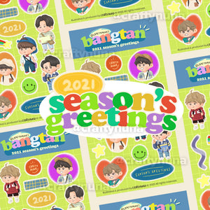 BTS 2021 SEASON'S GREETINGS FANART STICKER