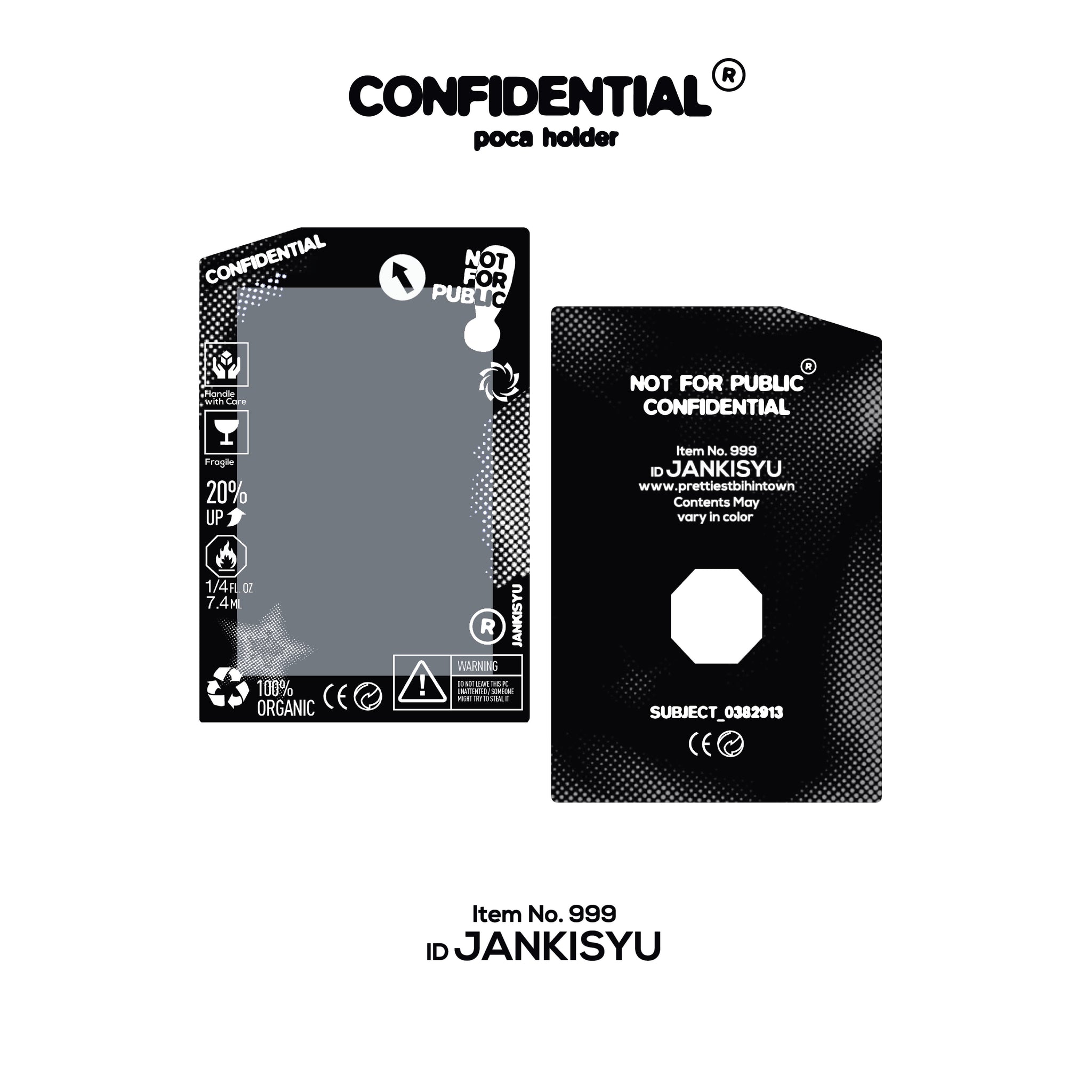 Confidential Photocard Holder by JANKISYU
