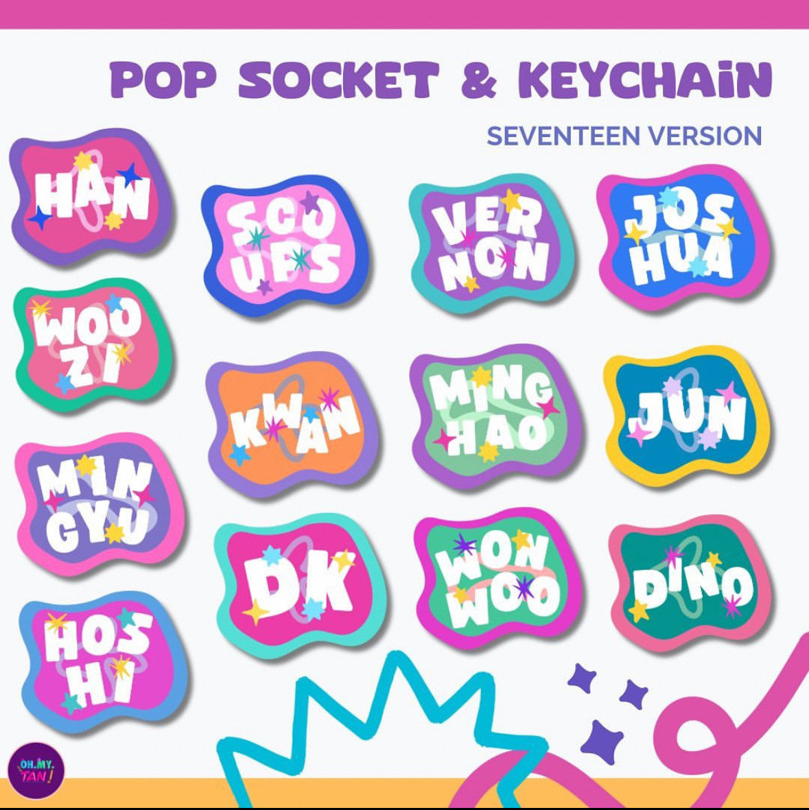 POP SOCKET / GRIPTOK - SEVENTEEN