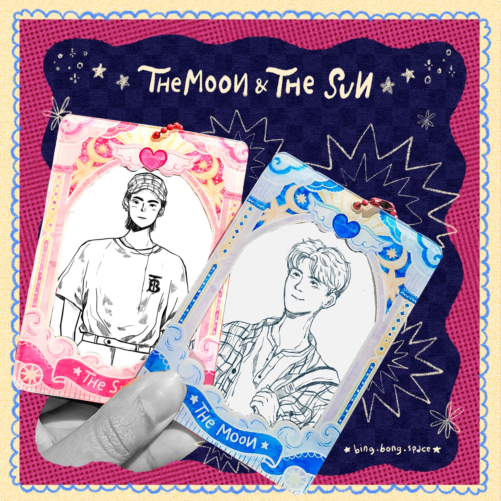 Photocard Holder Sun and Moon Version