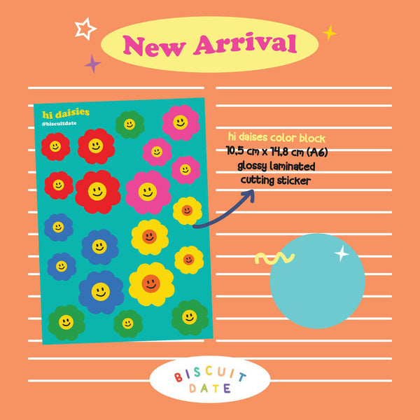[Biscuit Date] Hi daisies sticker