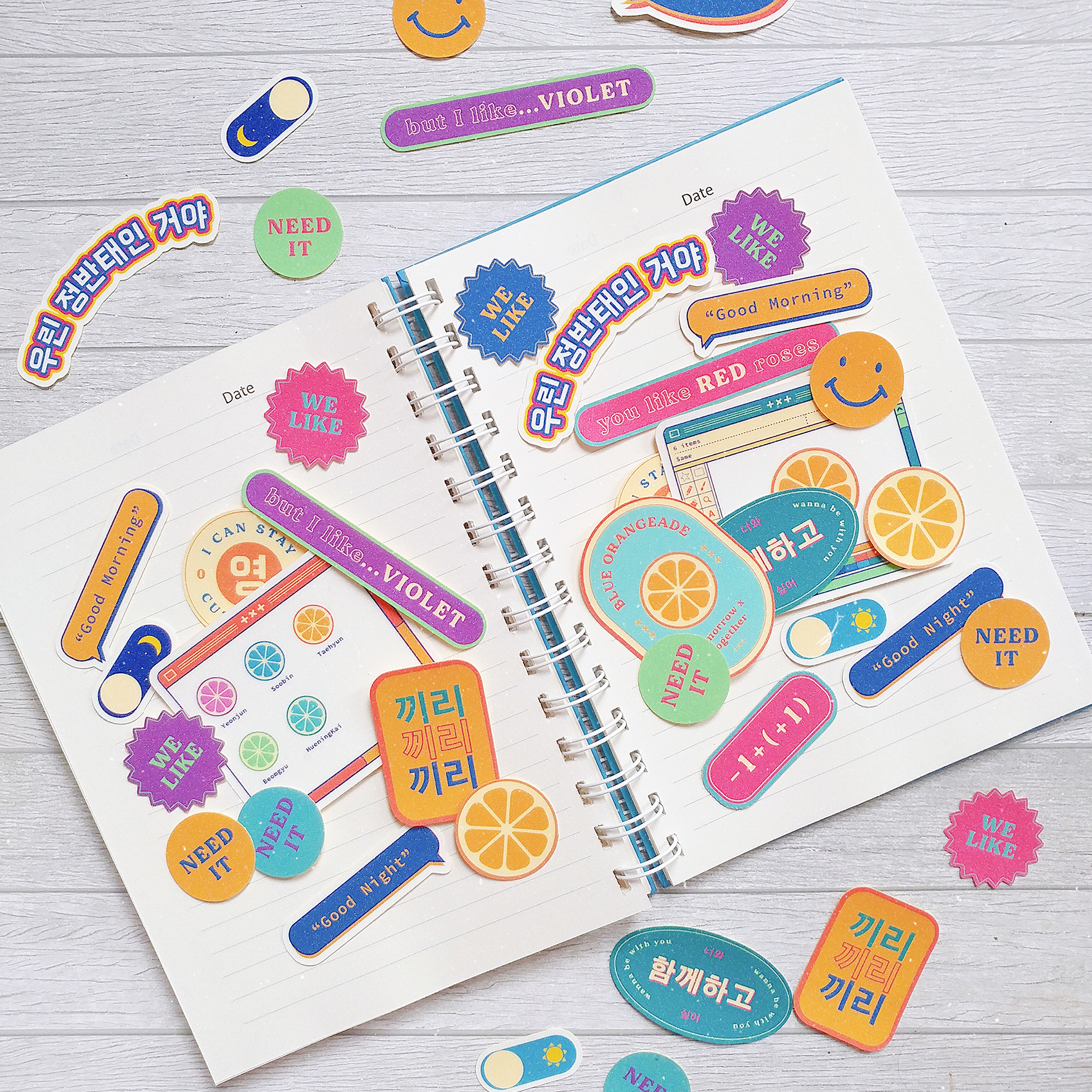 [sushihoshii] TXT Blue Orangeade Sticker Set