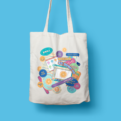 [sushihoshii] TXT Blue Orangeade Tote Bag